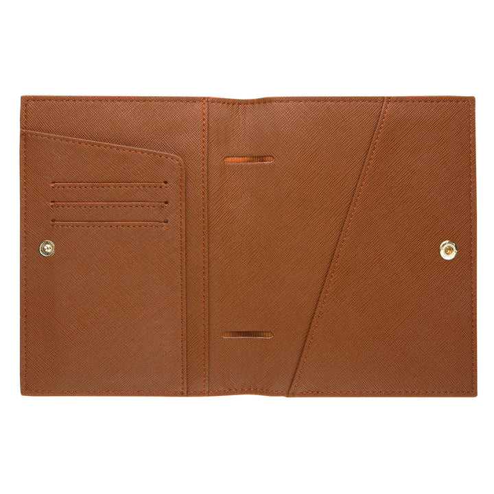 Saffiano Passport Cover | Caramel