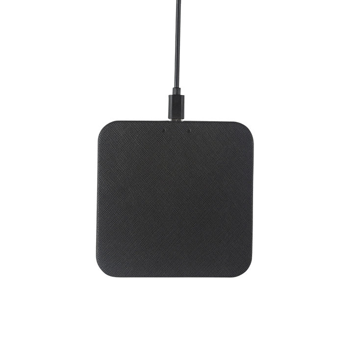 Black - Saffiano Wireless Charging Pad