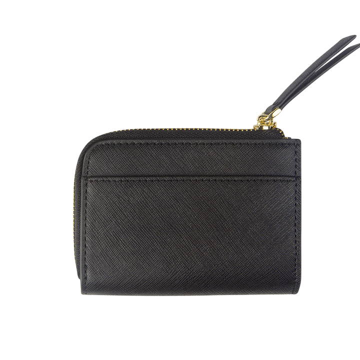 Saffiano Zip Wallet | Black
