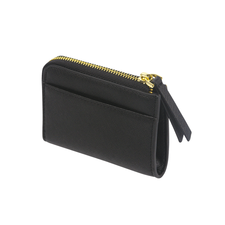 Saffiano Zip Wallet | Black