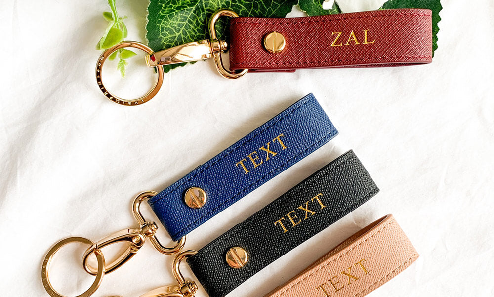 Personalised keychains with engraving