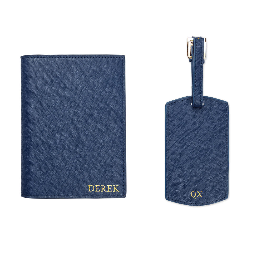 Travel Bundle Set - Passport Cover & Luggage Tag - THEIMPRINT