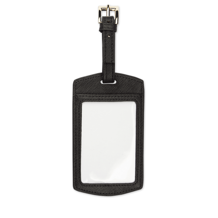 Black - Saffiano Luggage Tag - THEIMPRINT