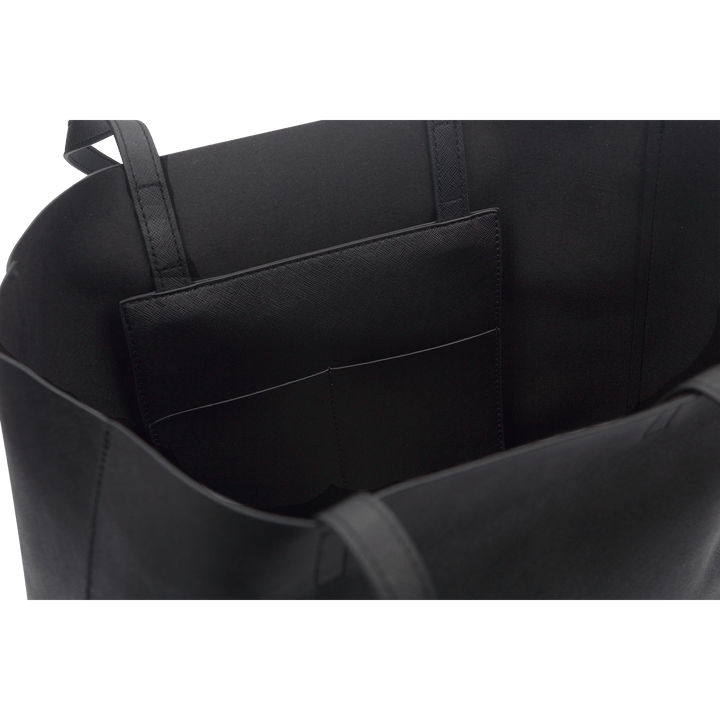Black - Saffiano Tote Bag - THEIMPRINT