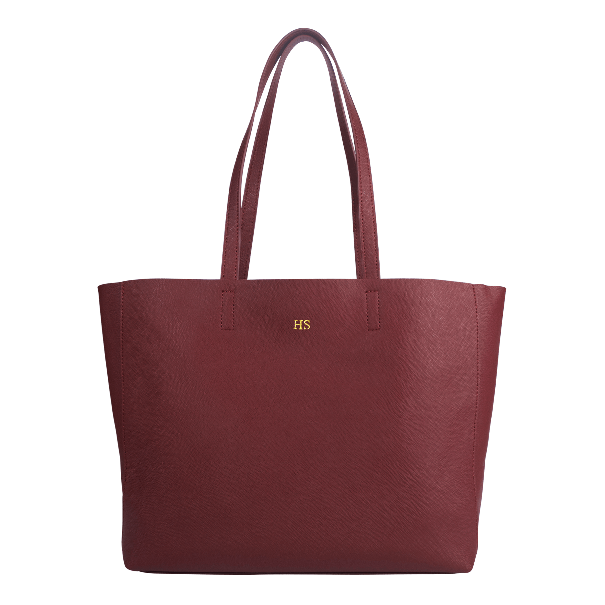 Maroon leather tote clearance bag