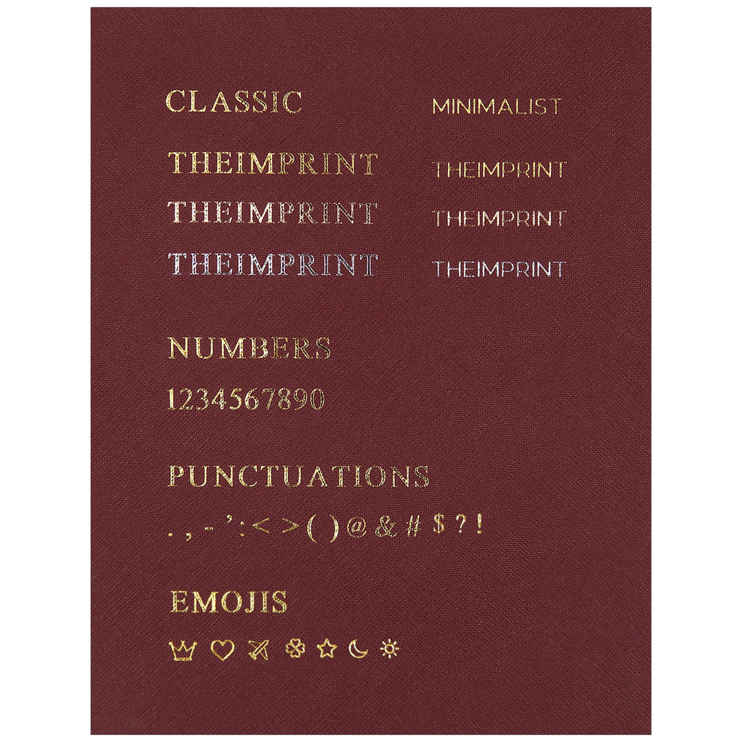 Burgundy - A5 Saffiano Notebook - THEIMPRINT