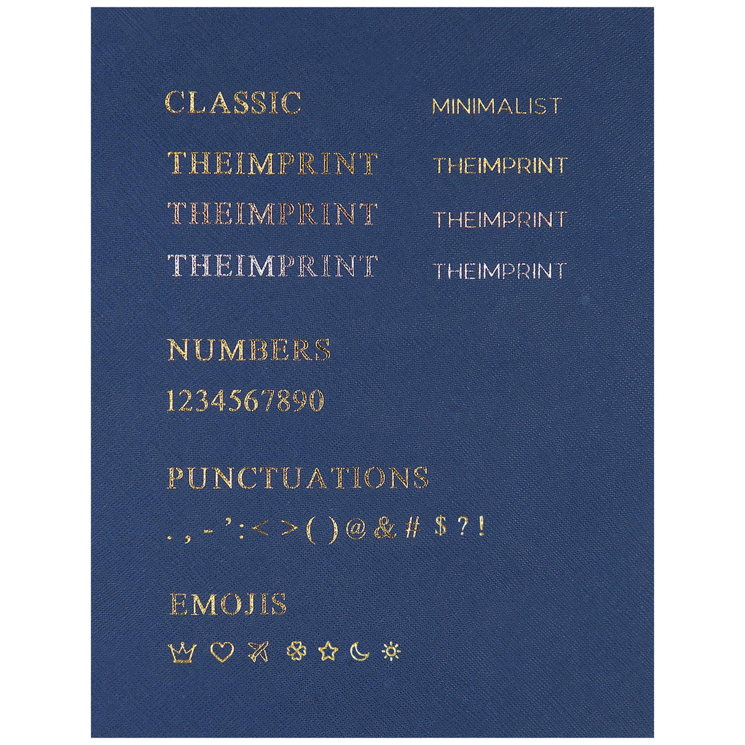 Navy - A5 Saffiano Notebook - THEIMPRINT