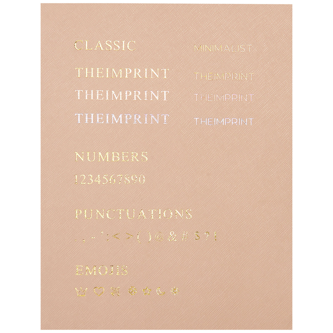 Nude - A5 Saffiano Notebook - THEIMPRINT