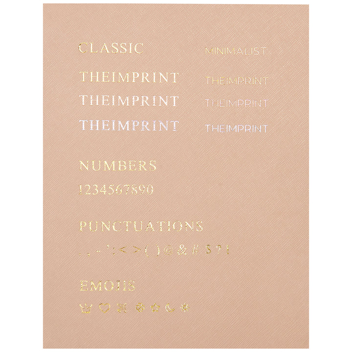 Nude - A5 Saffiano Notebook - THEIMPRINT