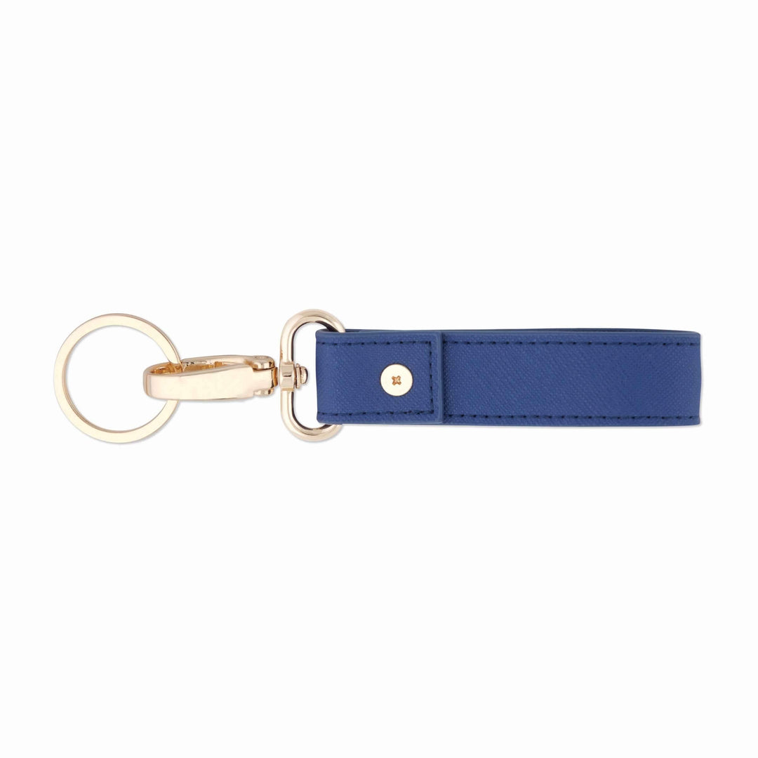Navy - Saffiano Keychain - THEIMPRINT