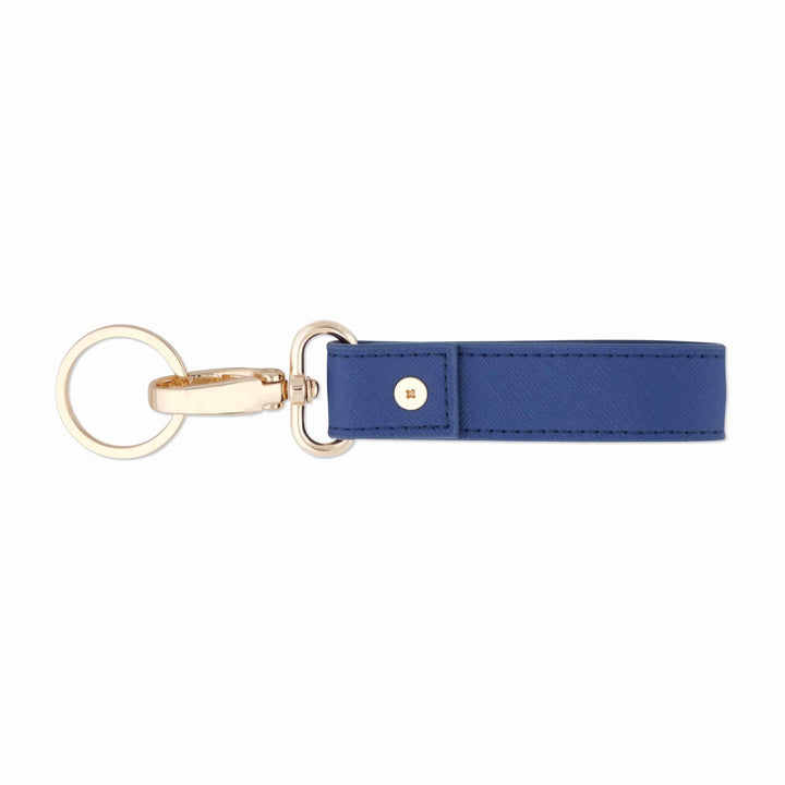 Navy - Saffiano Keychain - THEIMPRINT