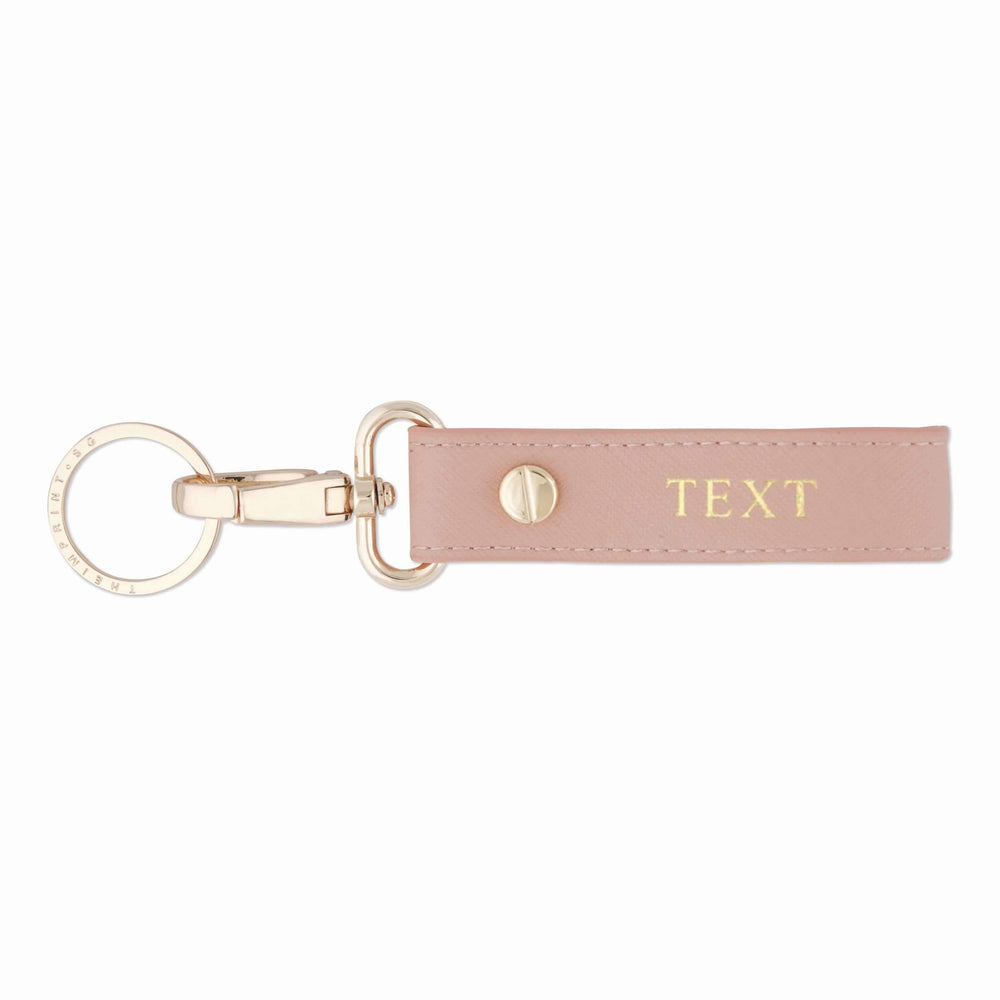 Nude - Saffiano Keychain - THEIMPRINT