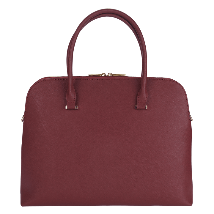 Burgundy - Saffiano Laptop Bag - THEIMPRINT