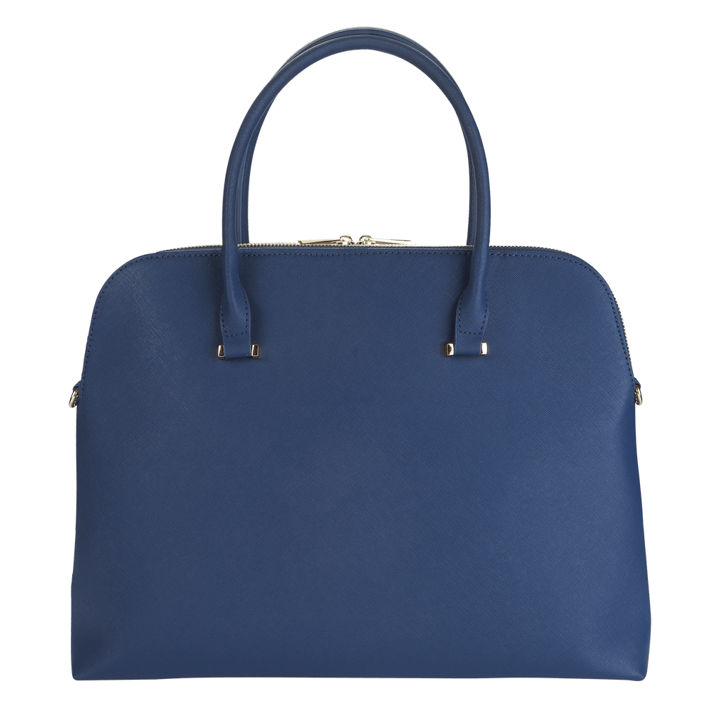 Navy - Saffiano Laptop Bag - THEIMPRINT