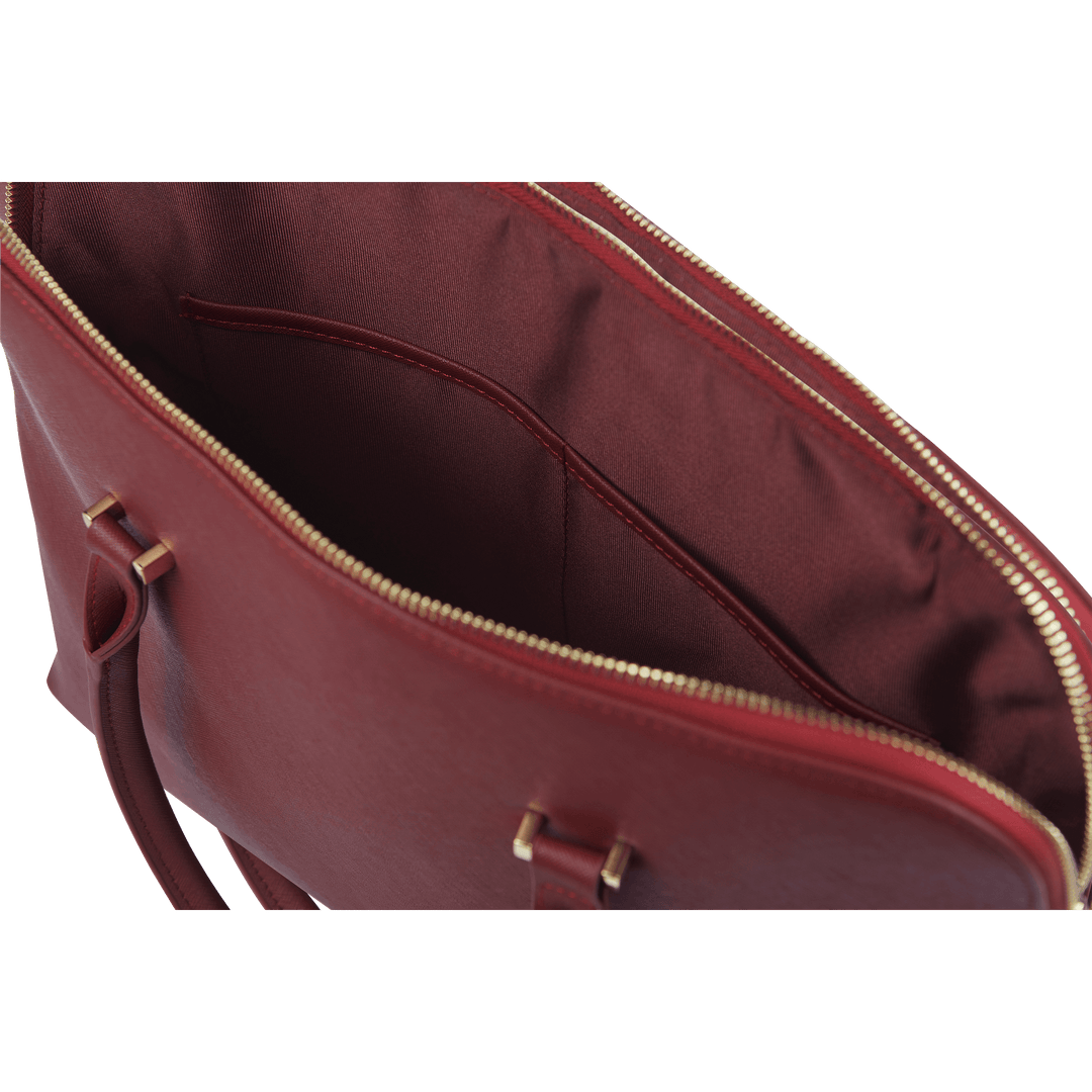 Burgundy - Saffiano Laptop Bag - THEIMPRINT