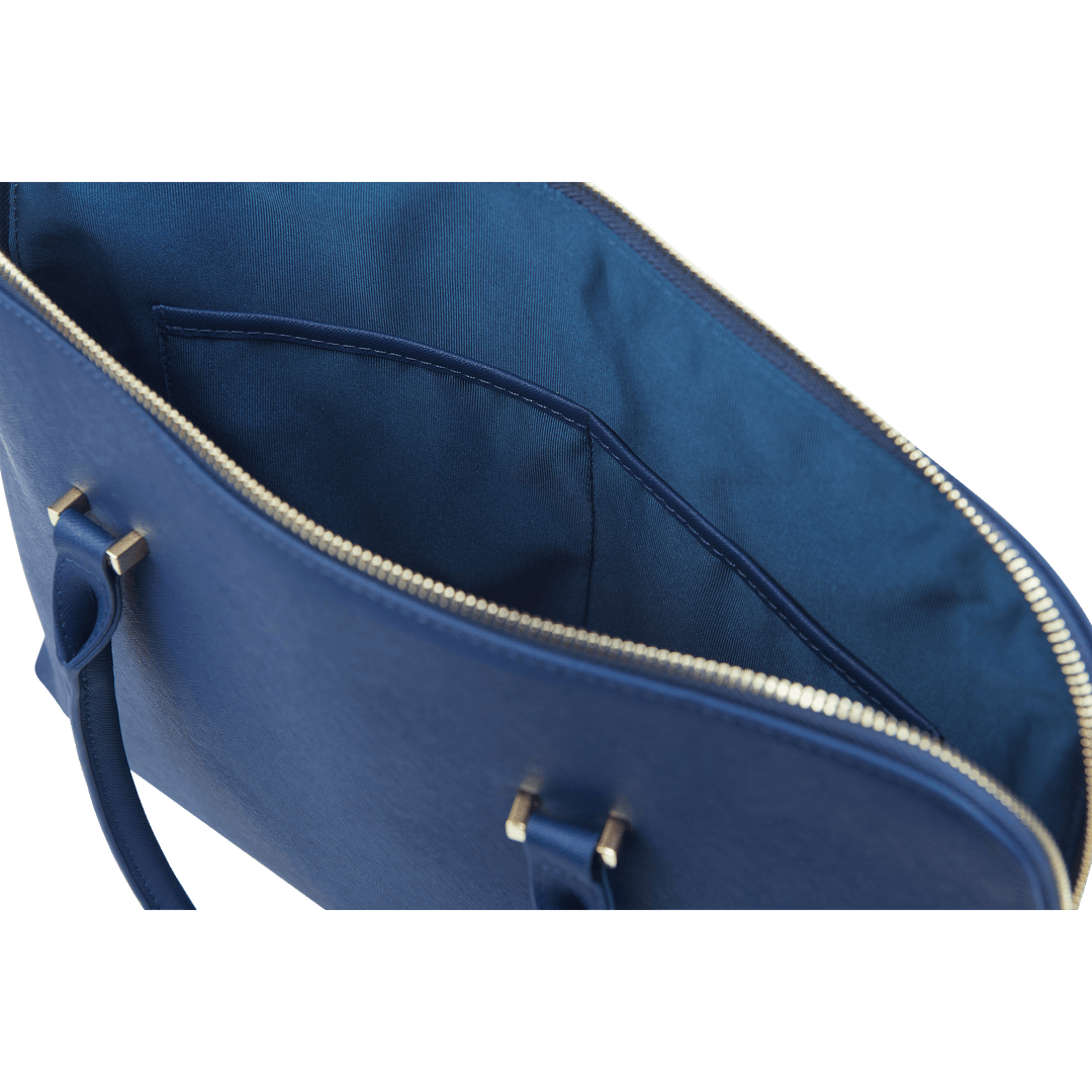 Navy - Saffiano Laptop Bag - THEIMPRINT