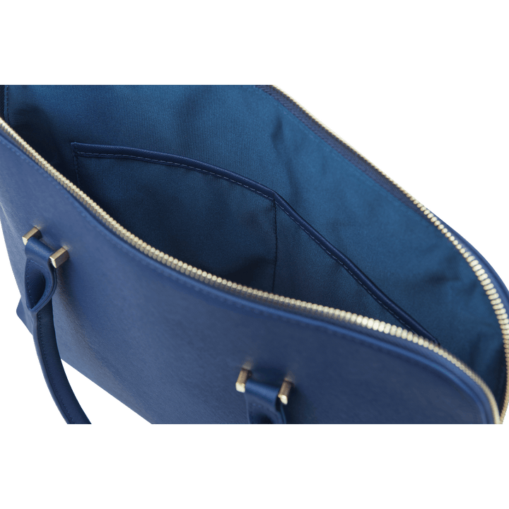Navy - Saffiano Laptop Bag - THEIMPRINT