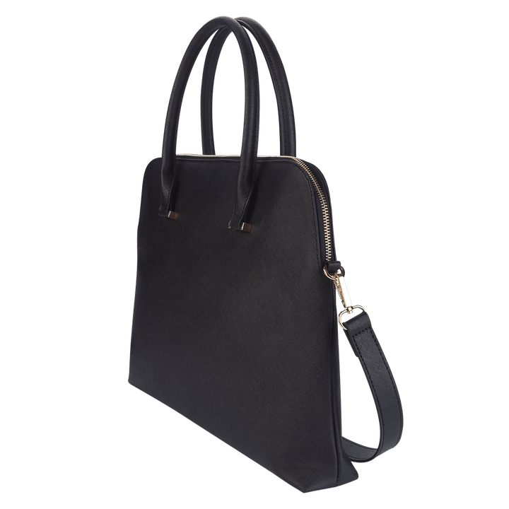 Black - Saffiano Laptop Bag - THEIMPRINT