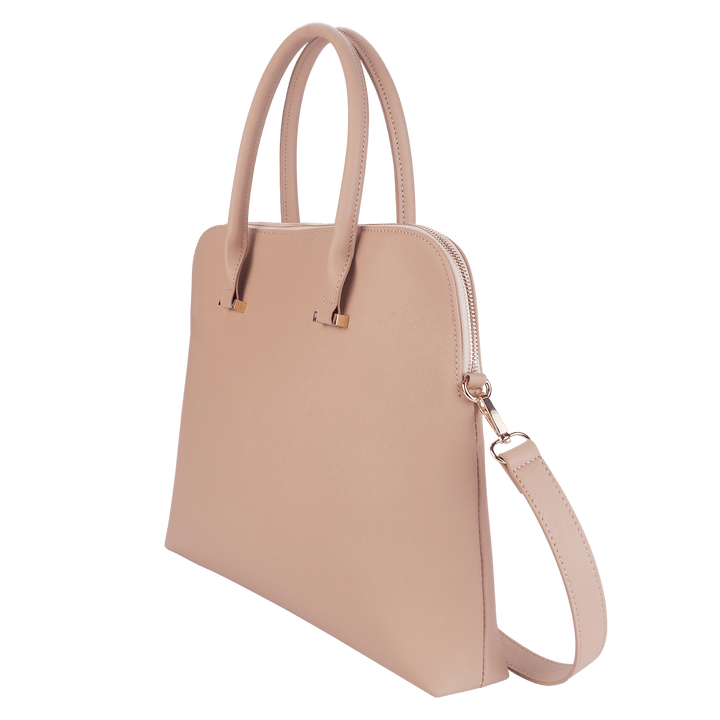 Nude - Saffiano Laptop Bag - THEIMPRINT