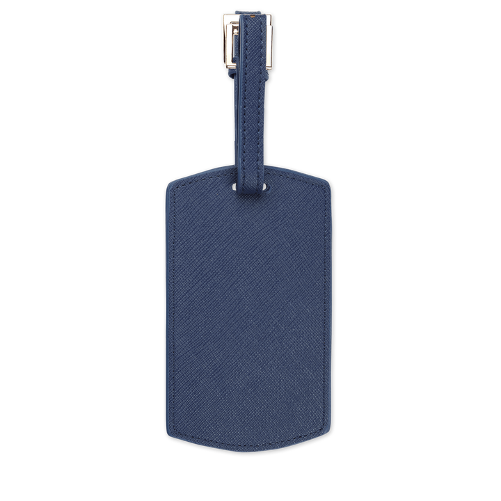 Navy - Saffiano Luggage Tag - THEIMPRINT