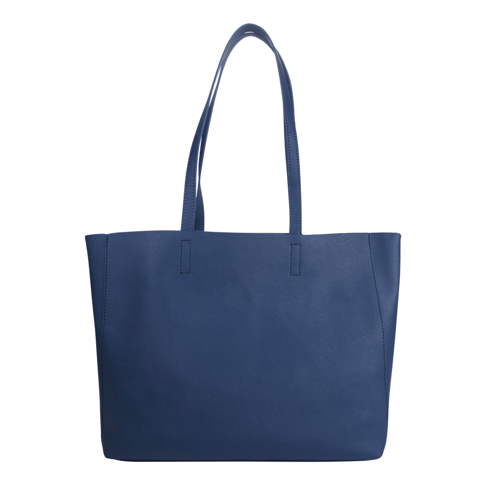 Navy - Saffiano Tote Bag - THEIMPRINT
