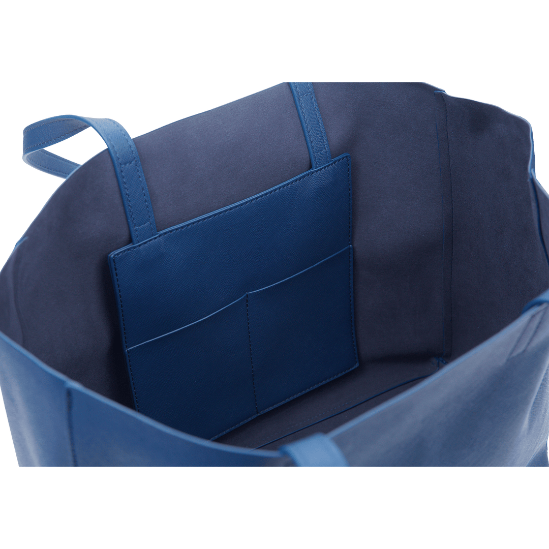 Navy - Saffiano Tote Bag - THEIMPRINT