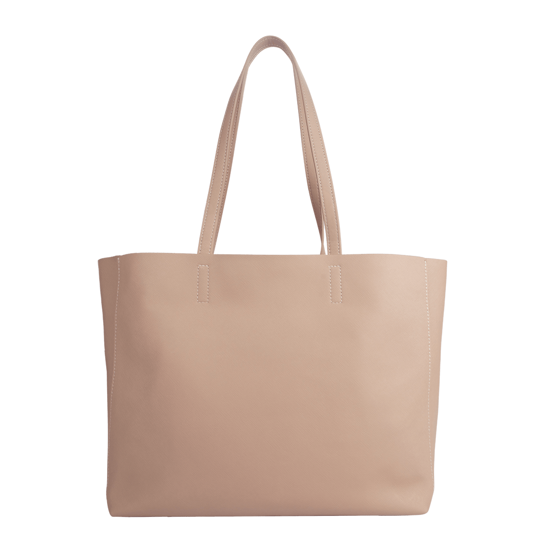Nude - Saffiano Tote Bag - THEIMPRINT