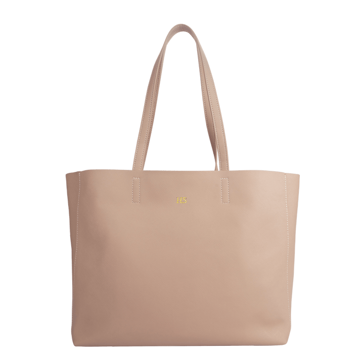 Nude - Saffiano Tote Bag - THEIMPRINT