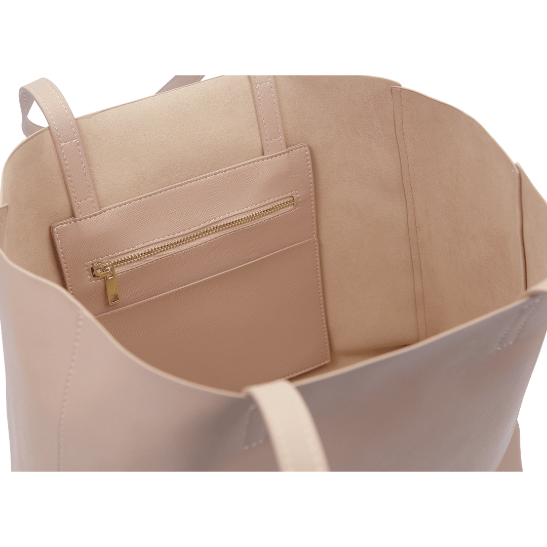 Nude - Saffiano Tote Bag - THEIMPRINT