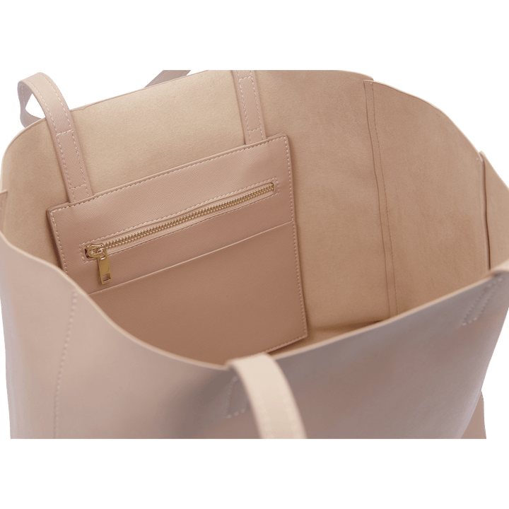 Nude - Saffiano Tote Bag - THEIMPRINT