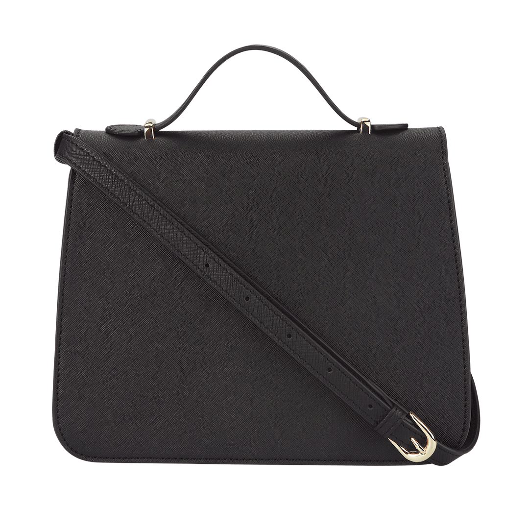 Black - Saffiano Shoulder Bag - THEIMPRINT