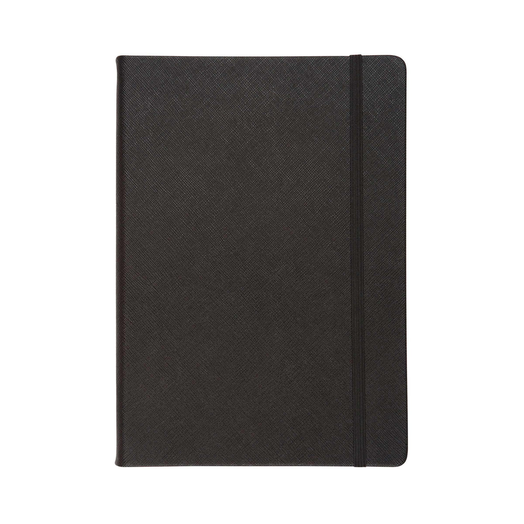 Black - A5 Saffiano Notebook - THEIMPRINT