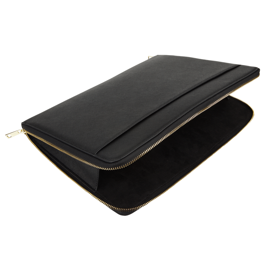 Black - Saffiano 13''/14"/16" Laptop Sleeve - THEIMPRINT
