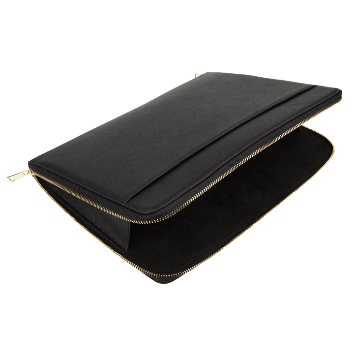 Black - Saffiano 13''/14"/16" Laptop Sleeve - THEIMPRINT