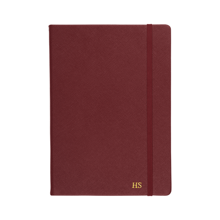 Burgundy - A5 Saffiano Notebook - THEIMPRINT