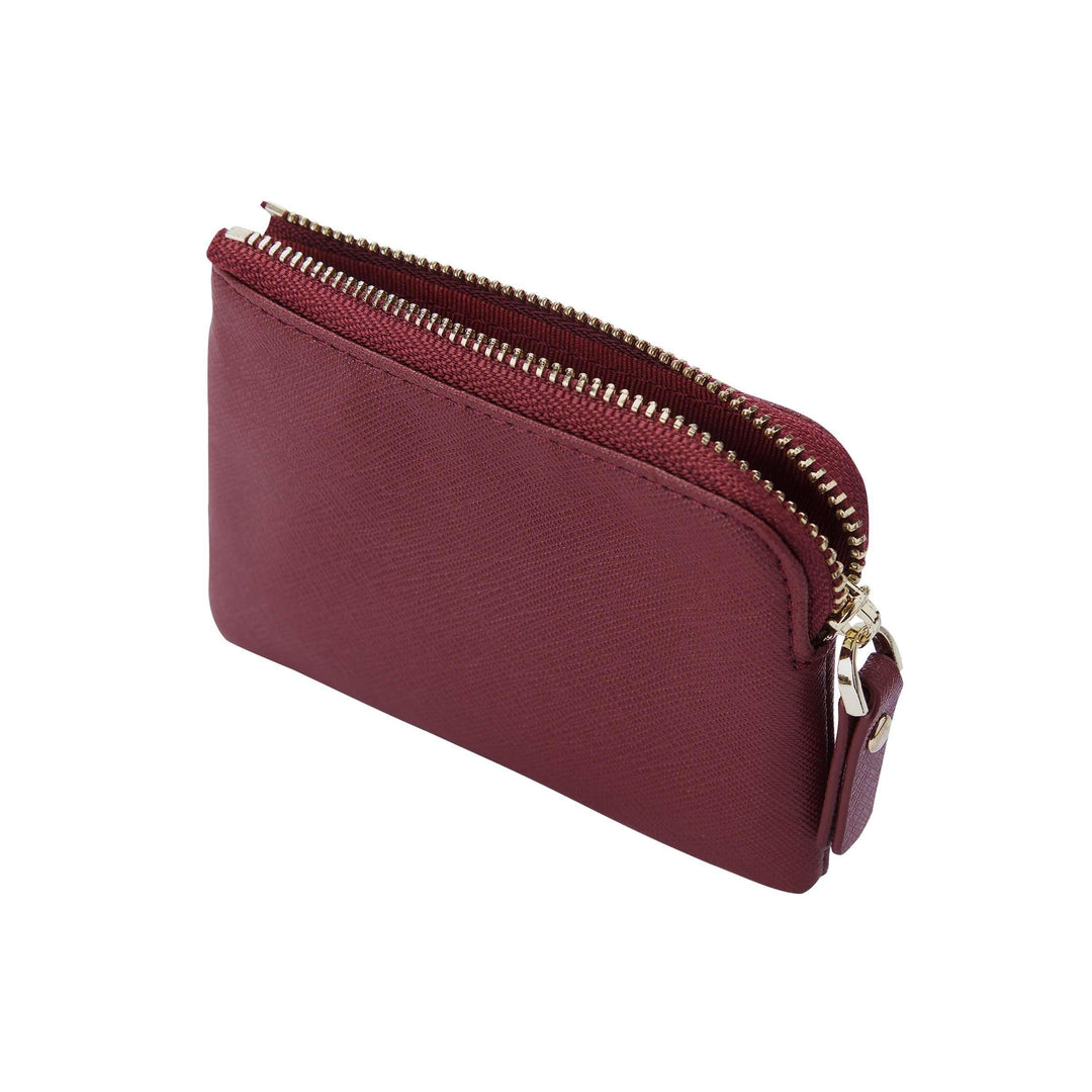 Burgundy - Saffiano Coin Pouch - THEIMPRINT