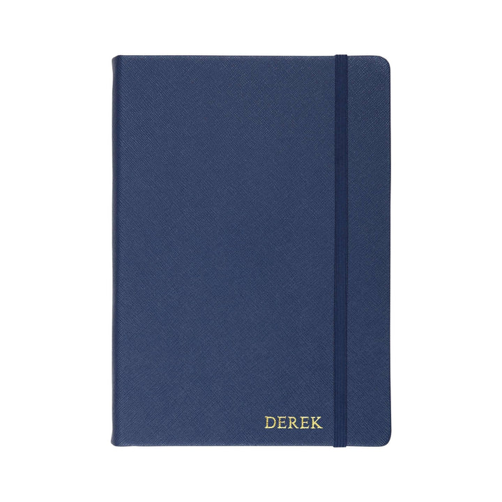 Navy - A5 Saffiano Notebook - THEIMPRINT