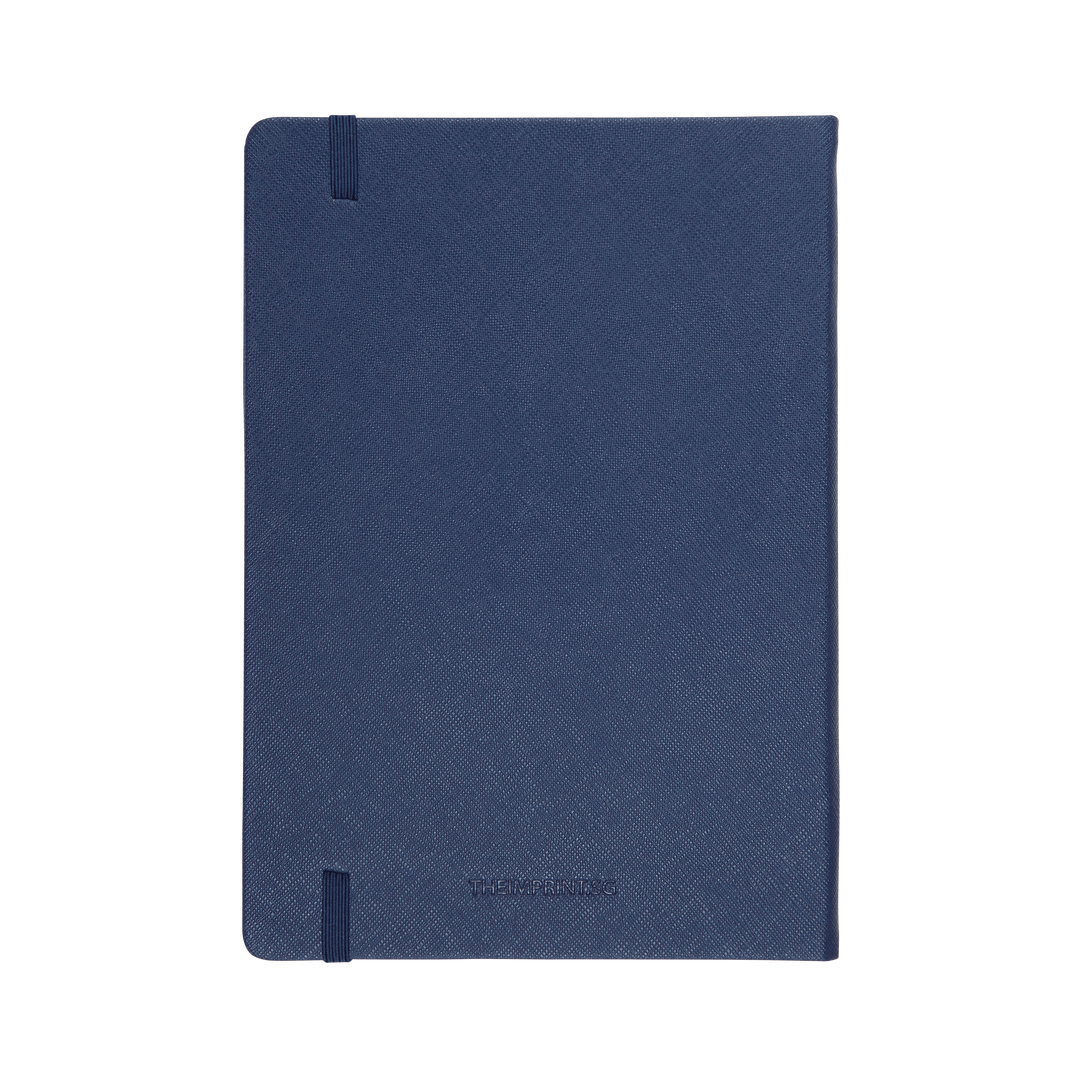 Navy - A5 Saffiano Notebook - THEIMPRINT