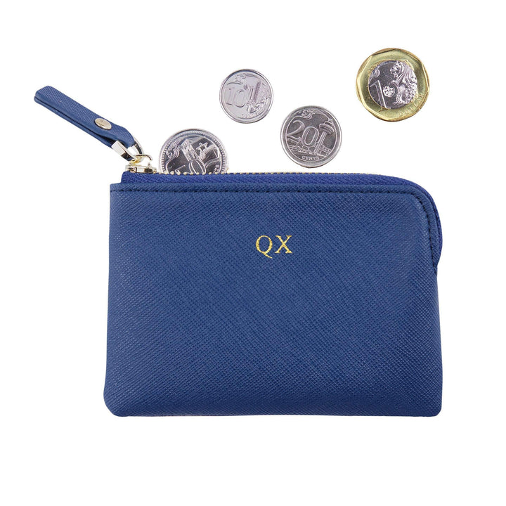 Navy - Saffiano Coin Pouch - THEIMPRINT