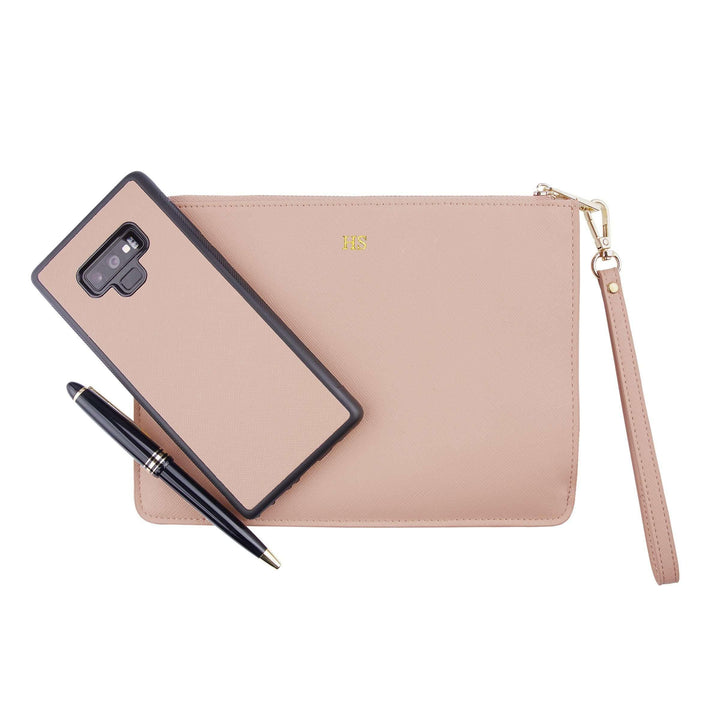 Nude - Small Saffiano Pouch - THEIMPRINT