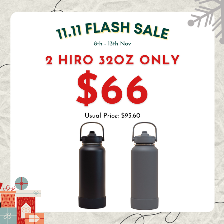 11.11 FLASH DEALS - 2 Hiro 32oz Tumbler for $66