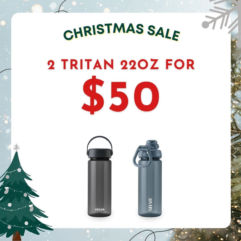 [Xmas Special] - 2 Tritan 650ml Bottle for $50