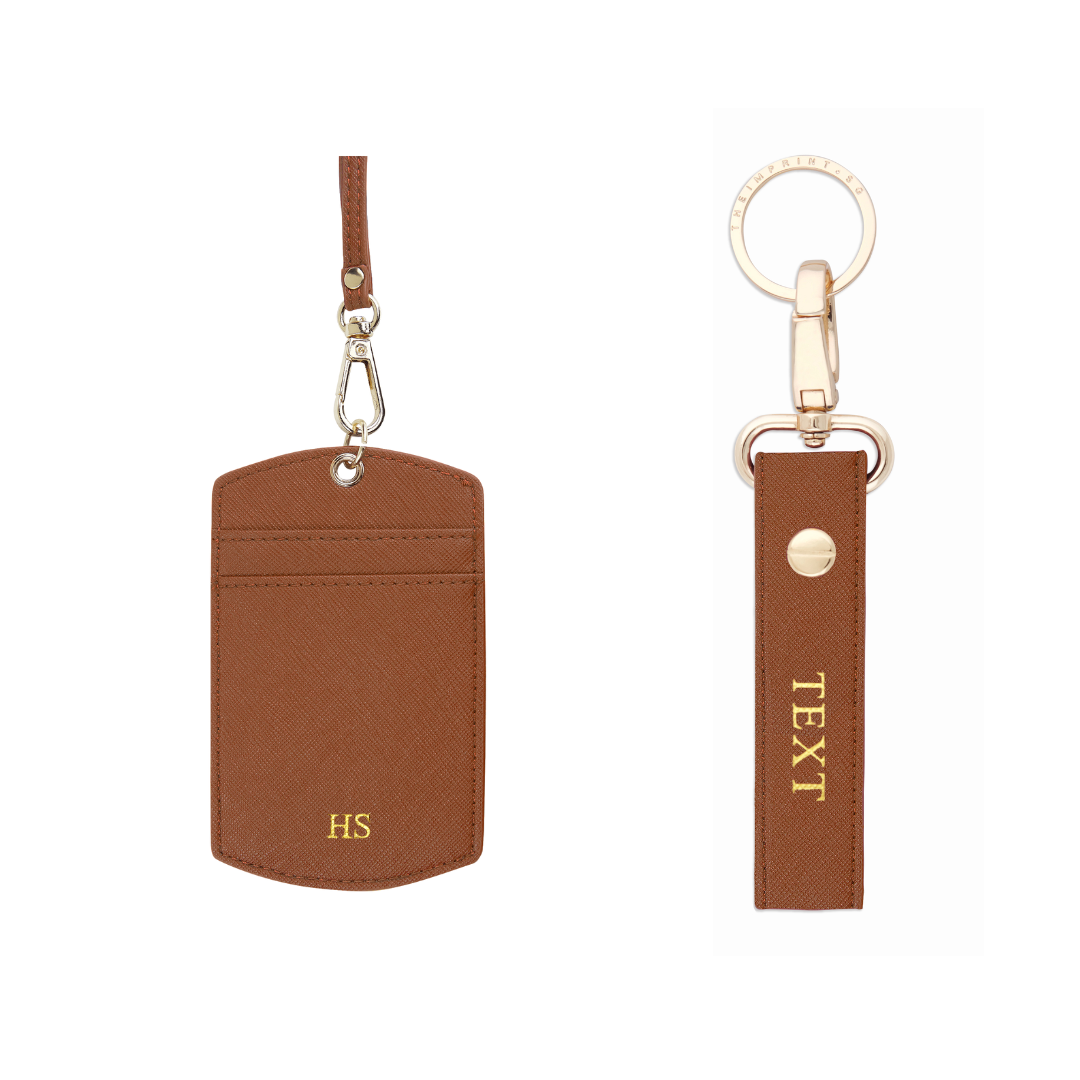 Keychain with hot sale id holder