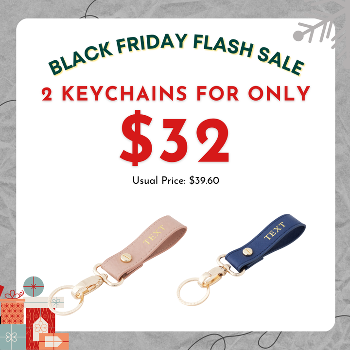 [Black Friday Special] - 2 Saffiano Keychain for $32