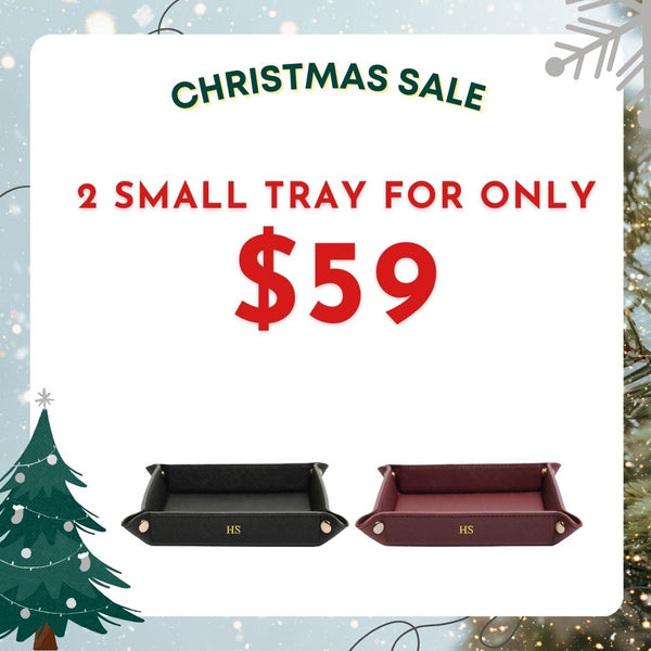 [Xmas Special] - 2 Saffiano Small Tray for $59