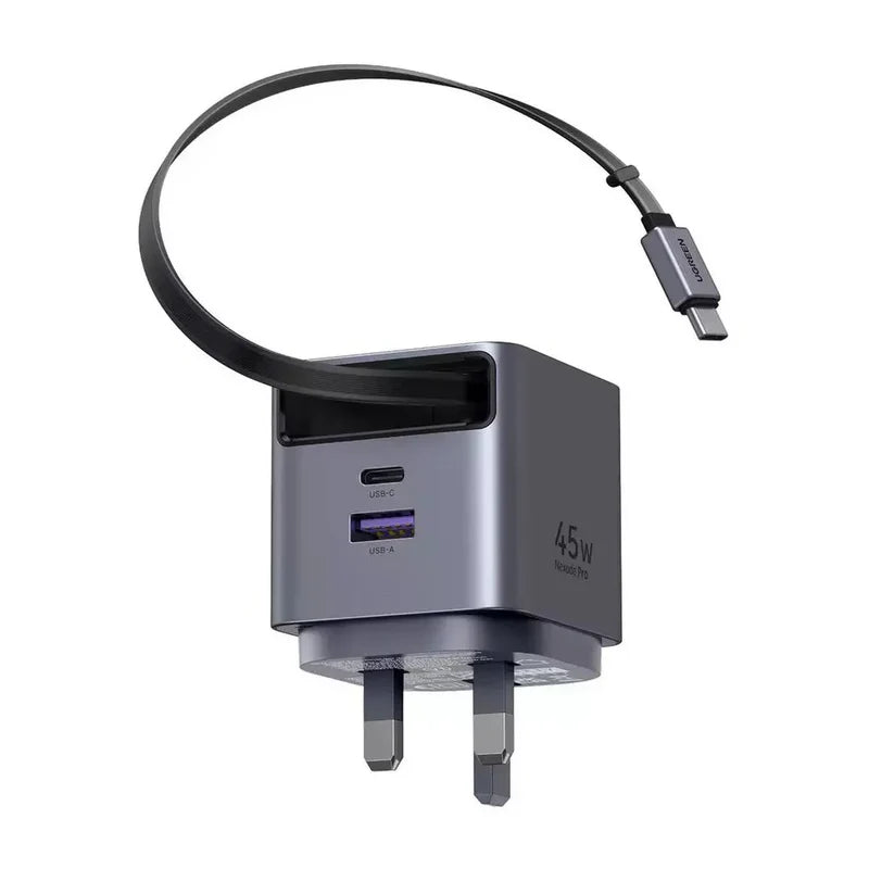 UGREEN Nexode Pro 45W Charger with Retractable USB-C Cable