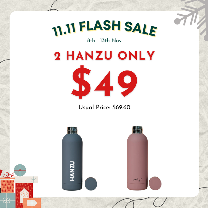 11.11 FLASH DEALS - 2 Hanzu Tumbler for $49