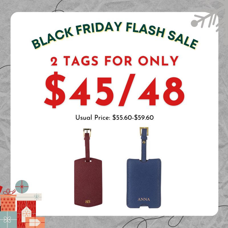 [Black Friday Special] - 2 Saffiano Luggage Tag for $45/48