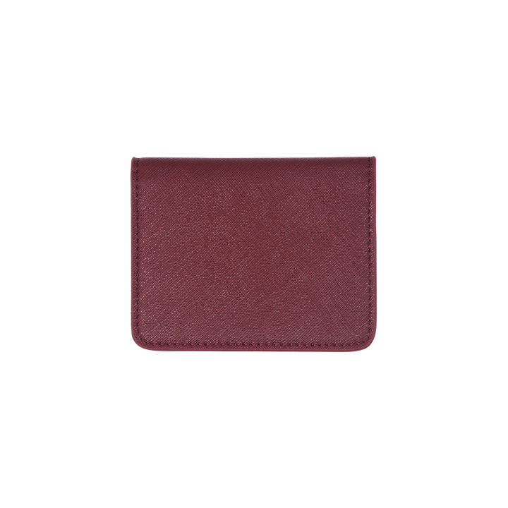 Burgundy - Saffiano Bifold Cardholder