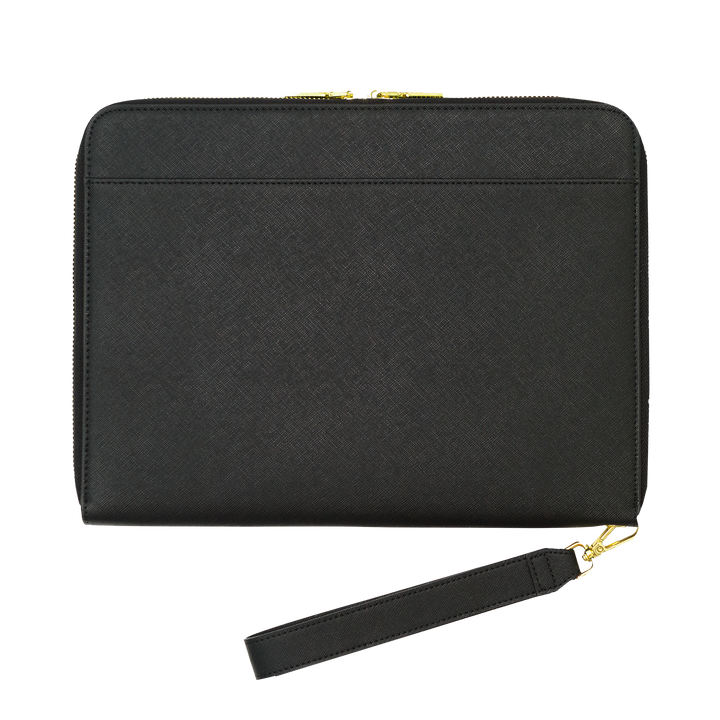 Black - Large Saffiano Pouch